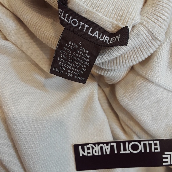Elliot Lauren Cream Turtleneck NWT - Picture 3 of 7